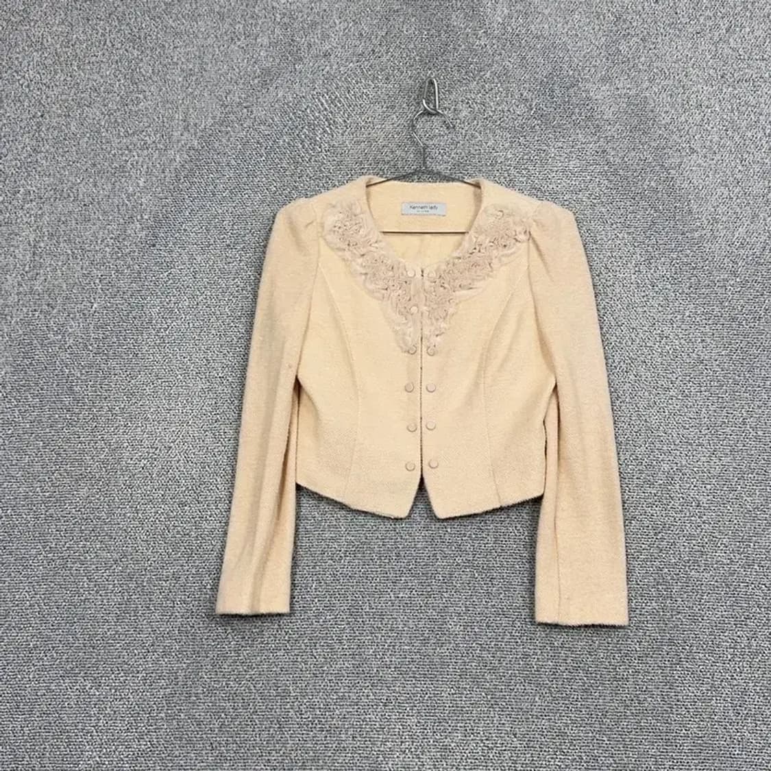케네스레이키 여성 베이지 트위드 자켓 40 상품이미지1