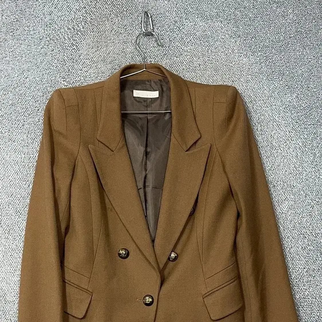 미샤 원버튼 브라운 블레이저 82-88-160 상품이미지3