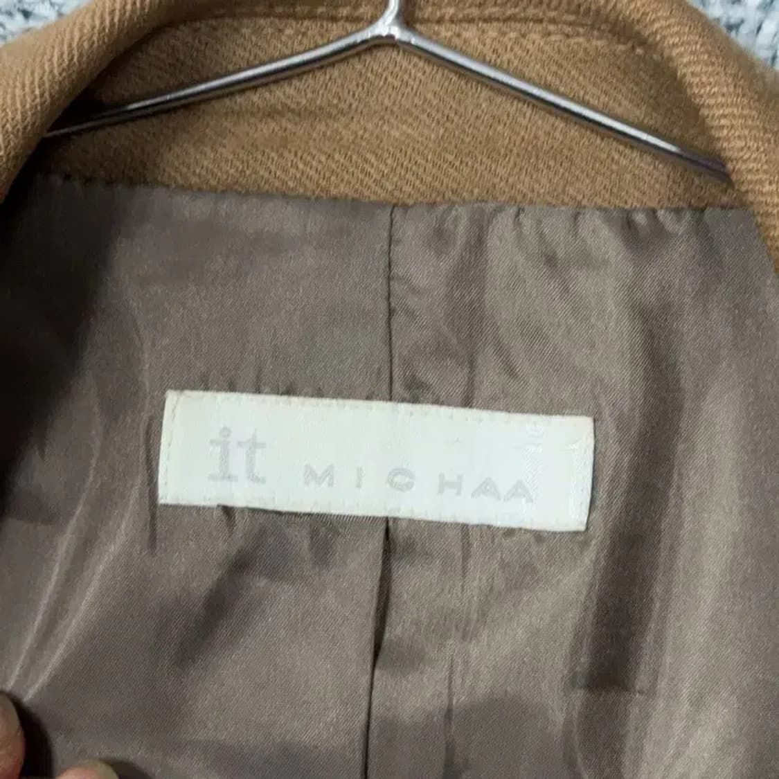 미샤 원버튼 브라운 블레이저 82-88-160 상품이미지5