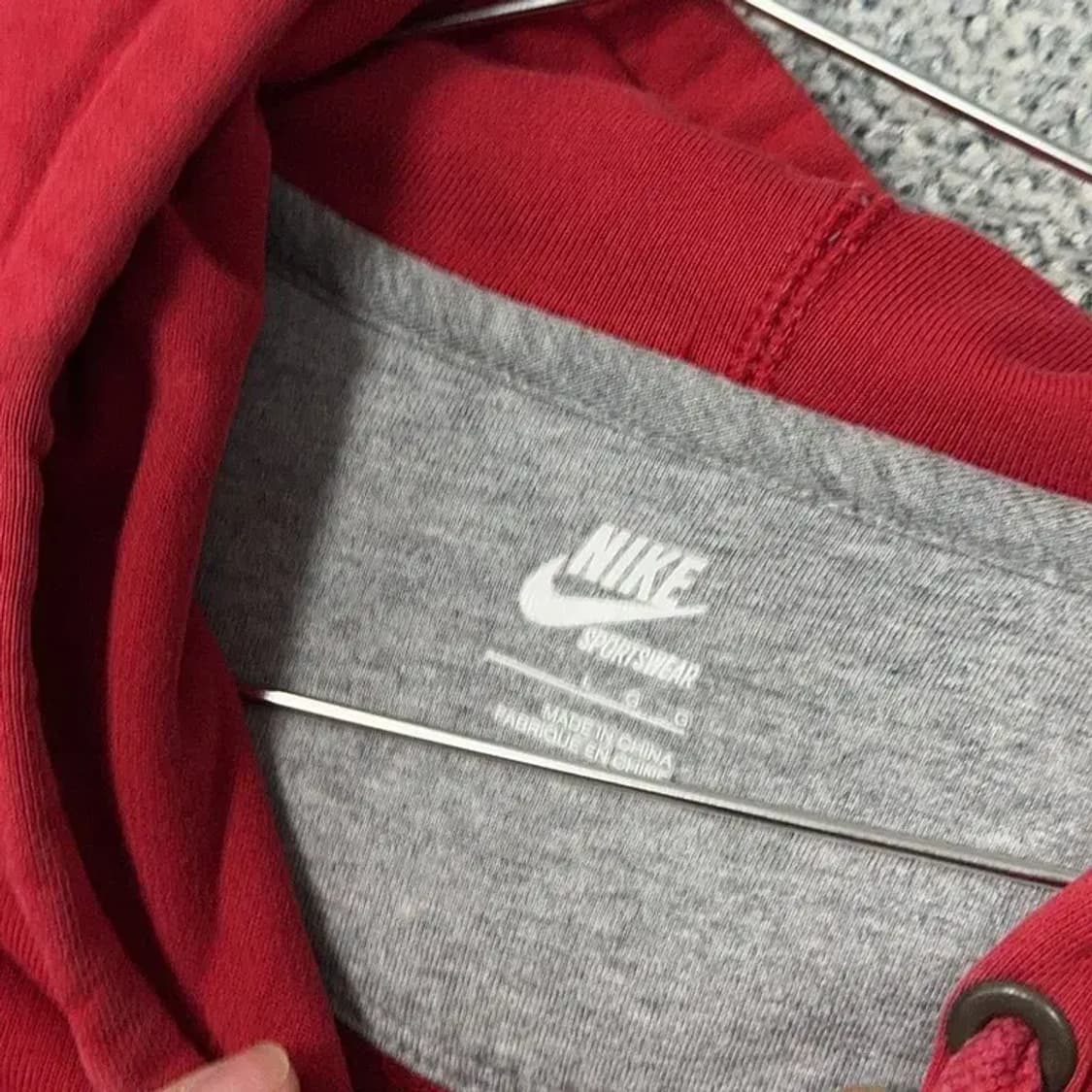 나이키 올레드 로고 코튼 후드티 L 상품이미지5