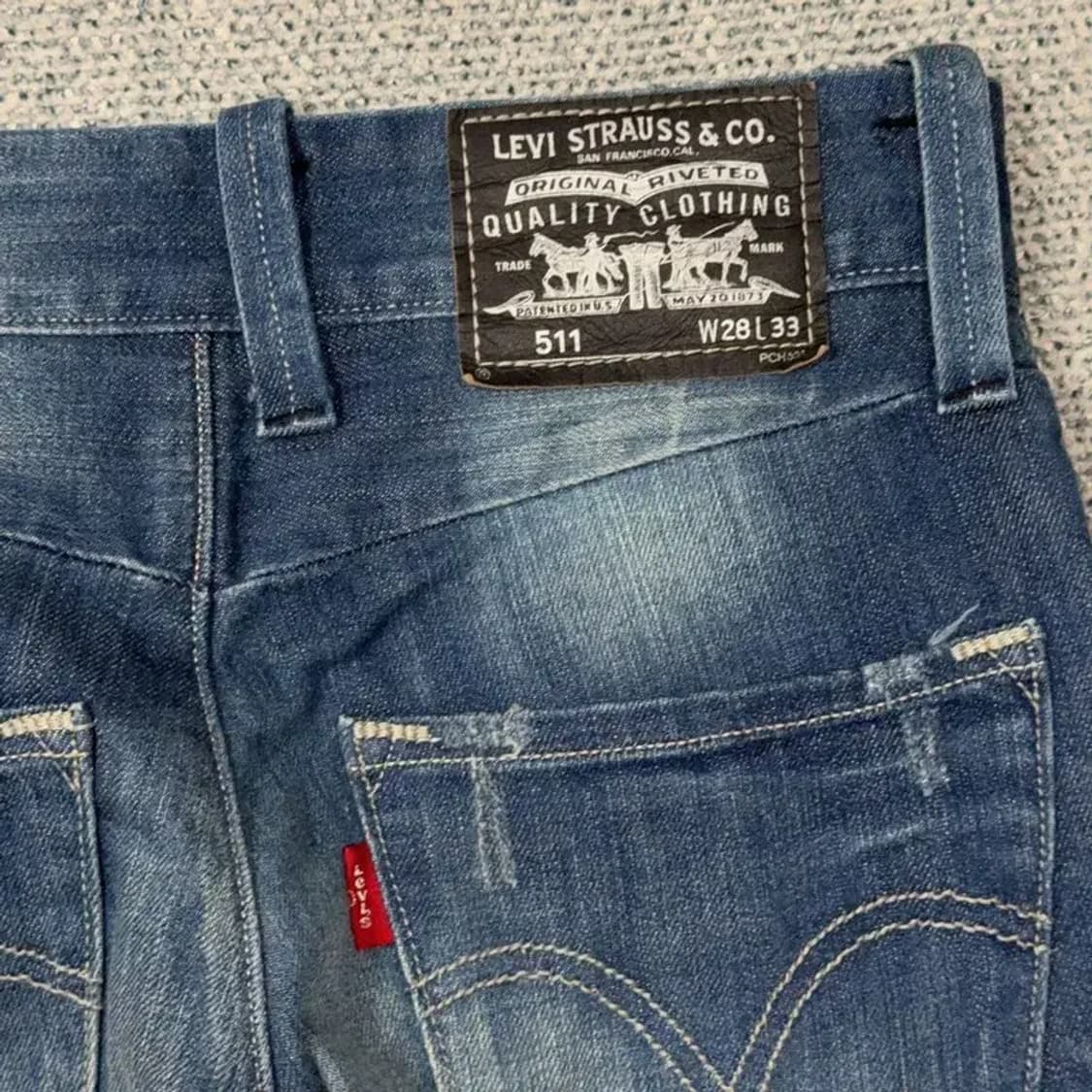 리바이스 511 빈티지 워싱 청바지 28 33 상품이미지5