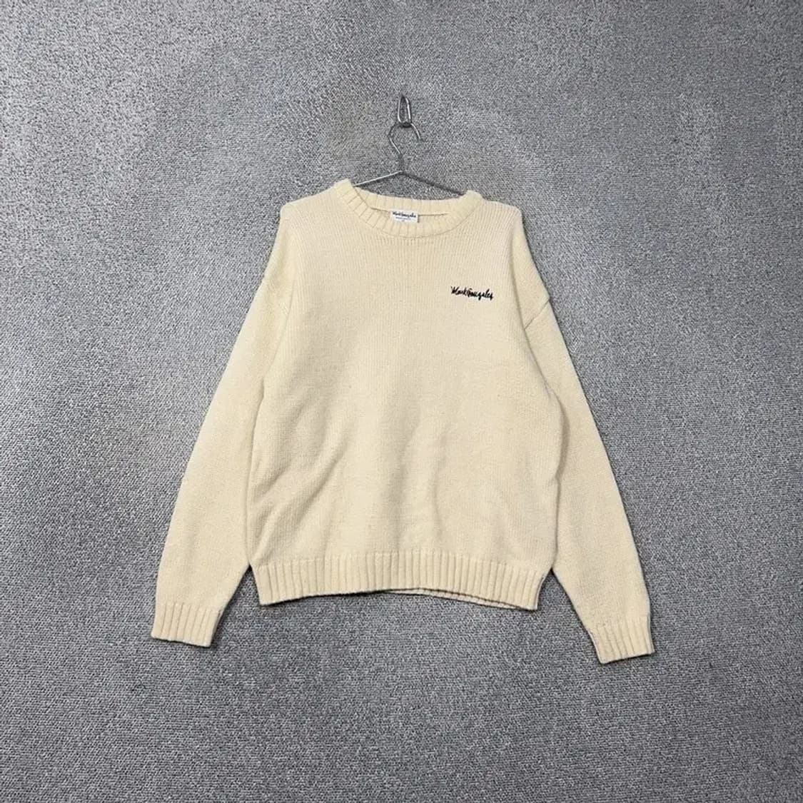 마크곤잘레스 로고 크림 캐주얼 니트 M 상품이미지1