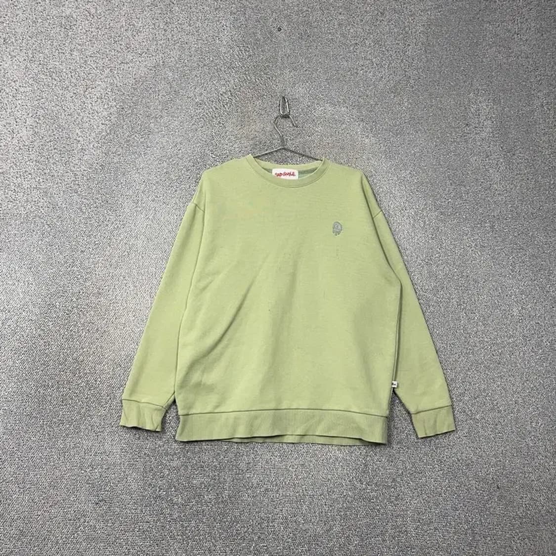 커스텀멜로우 라이트 그린 맨투맨 S 상품이미지1