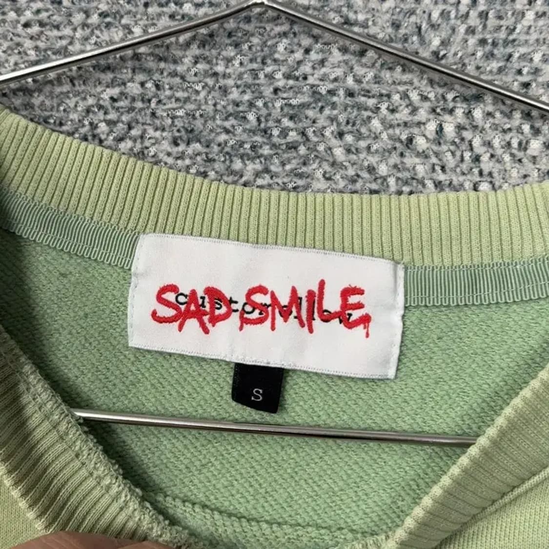 커스텀멜로우 라이트 그린 맨투맨 S 상품이미지4