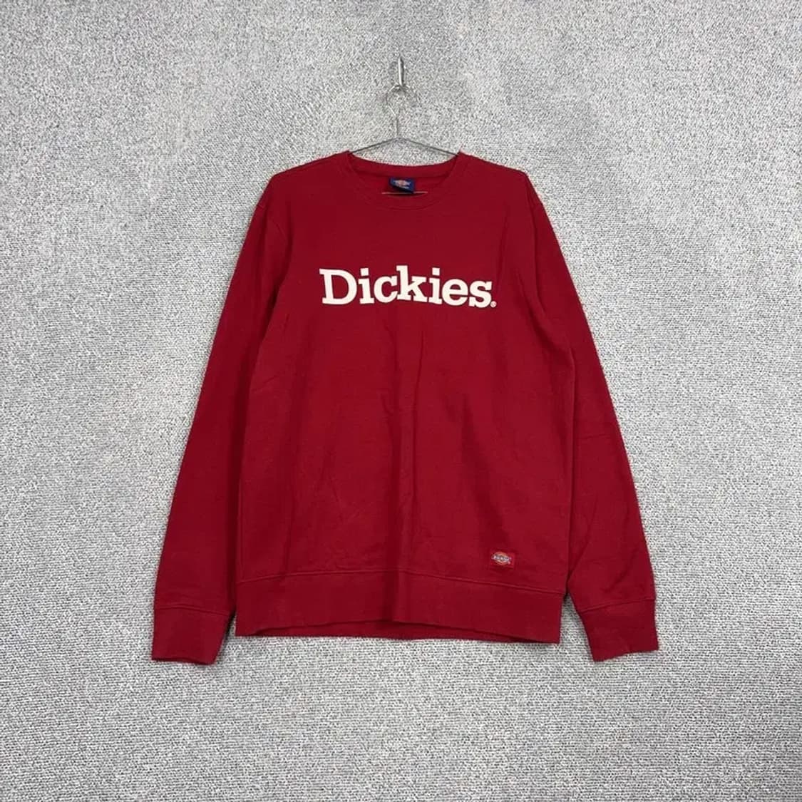 디키즈 로고 캐주얼 레드 맨투맨 XL 상품이미지1