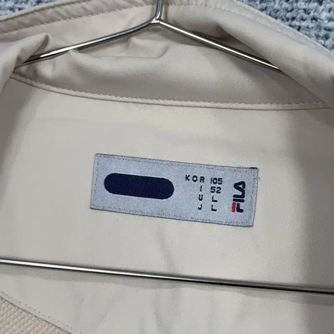 휠라 베이지 로고 남성 캐주얼 해링턴 자켓 105 상품이미지3