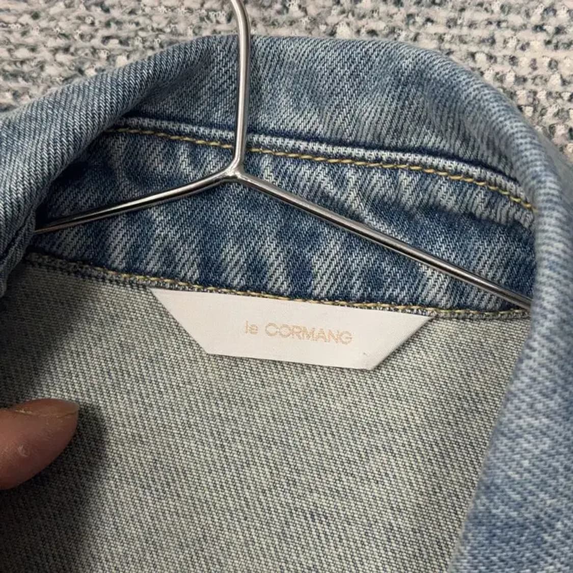 르꼬르망 여성 캐주얼 라이트 블루 오버핏 데님 원피스 FREE 상품이미지4