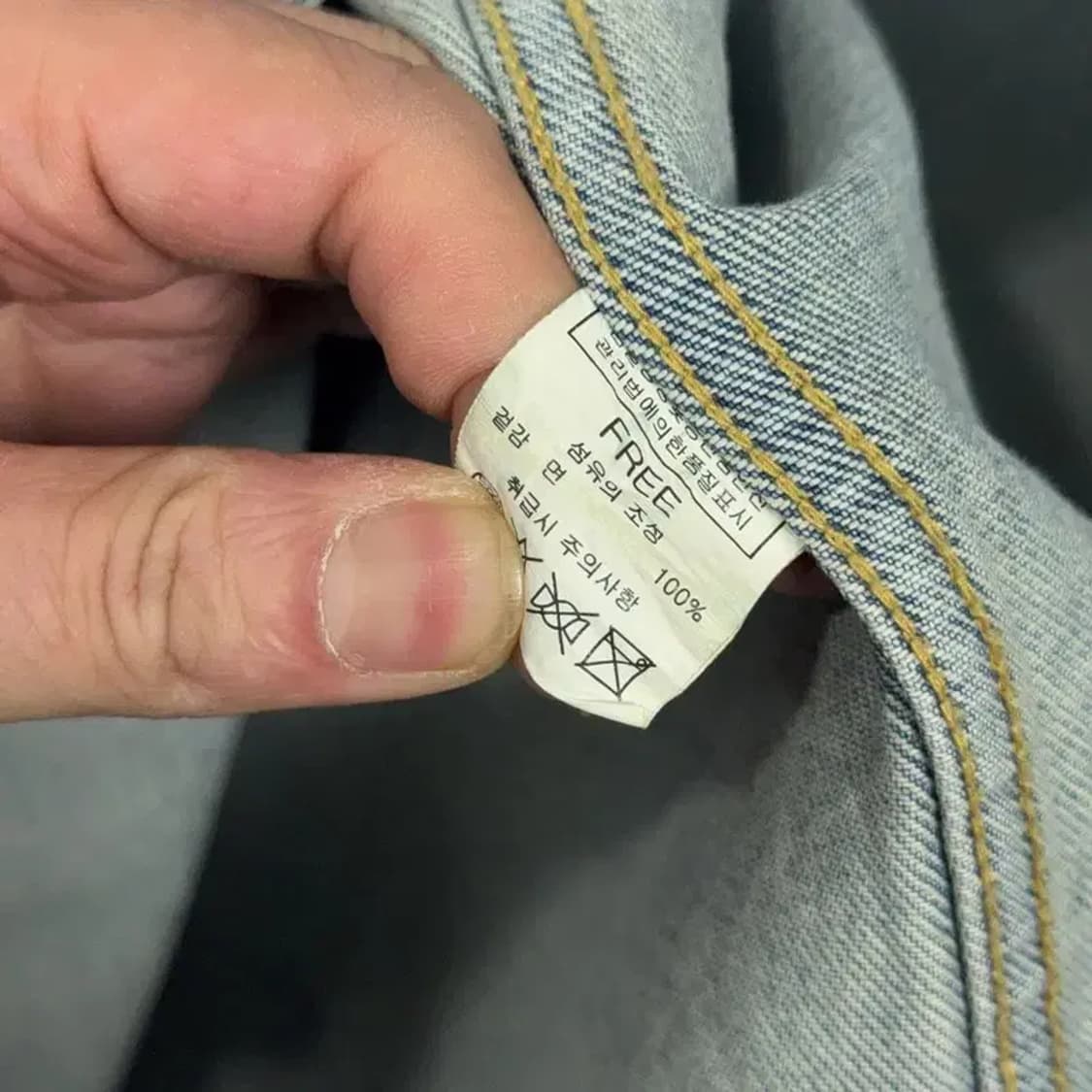 르꼬르망 여성 캐주얼 라이트 블루 오버핏 데님 원피스 FREE 상품이미지5