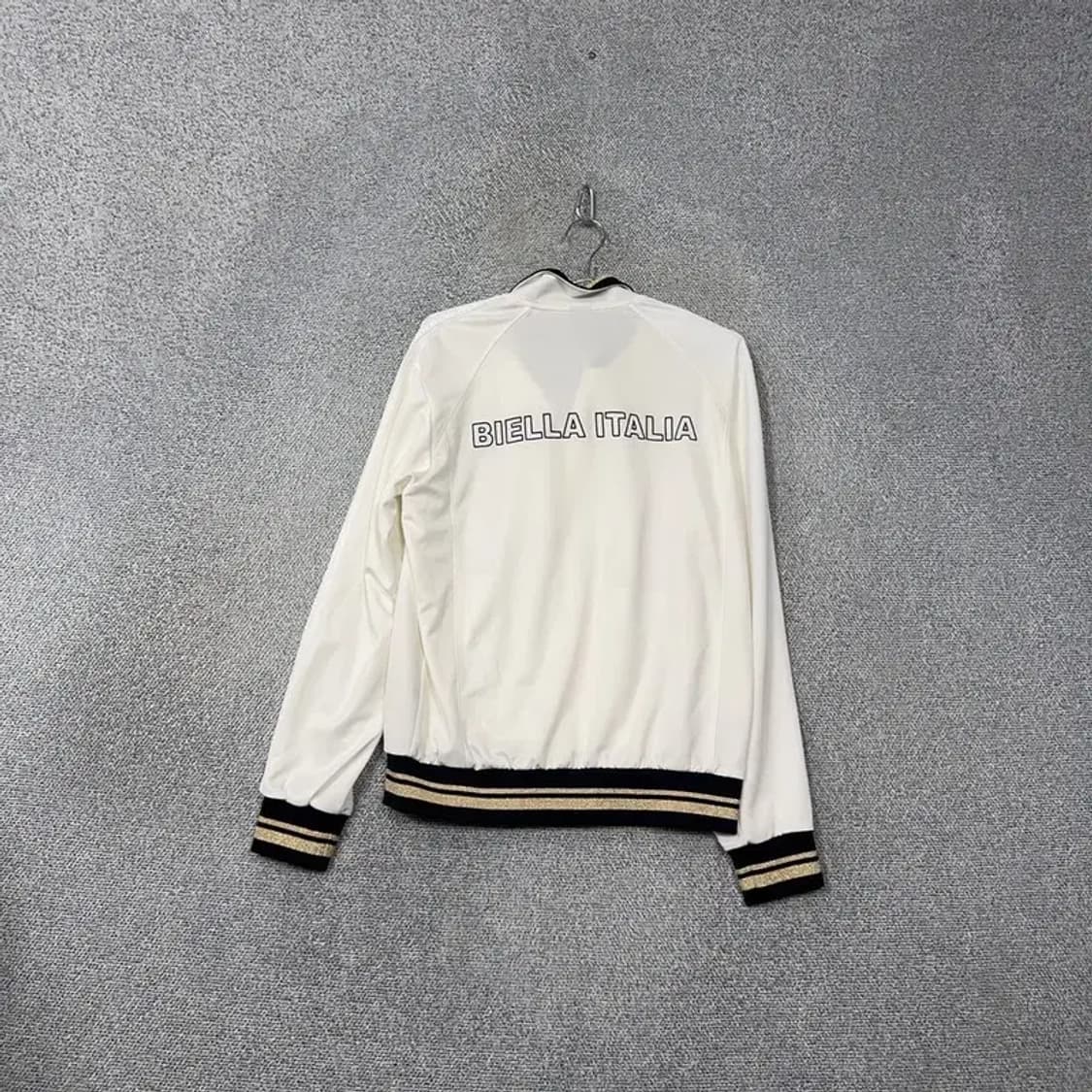 휠라 화이트 로고 단가라 기능성 집업 자켓 100 상품이미지2