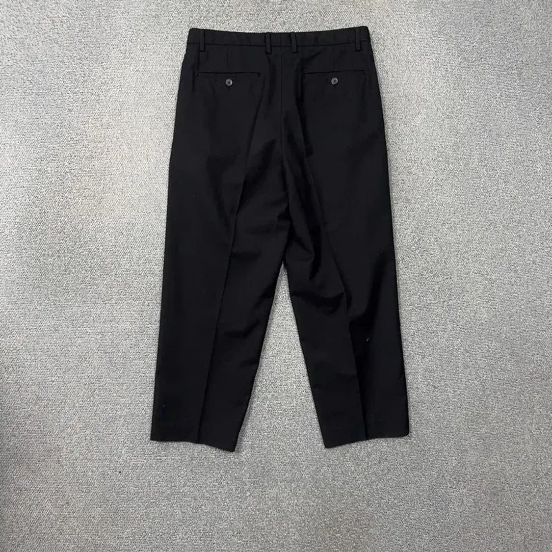 에잇세컨즈 오버핏 남성 블랙 슬랙스 80 상품이미지2