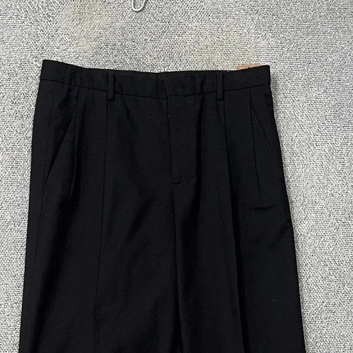 에잇세컨즈 오버핏 남성 블랙 슬랙스 80 상품이미지3