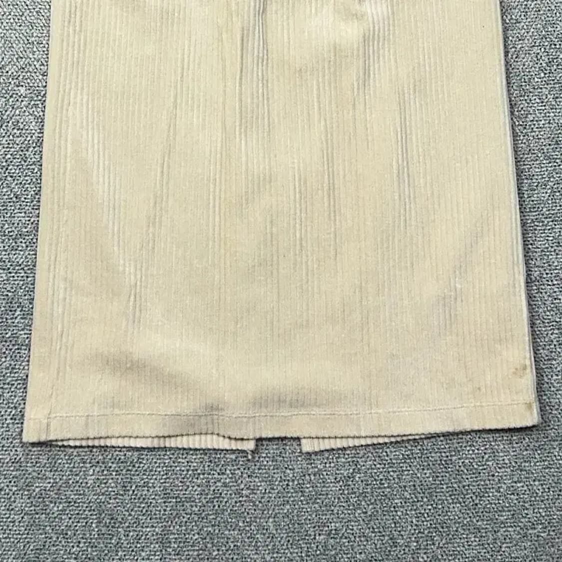 유니클로 크림 골덴 스커트 L 상품이미지4