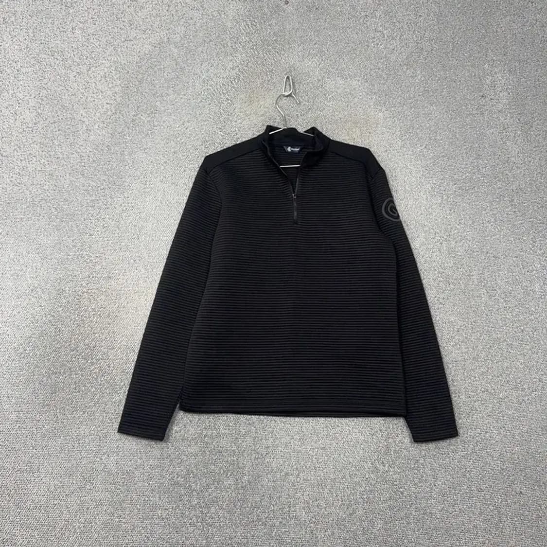 클리블랜드 골프 엠보싱 반집업 긴팔 티 M 상품이미지1