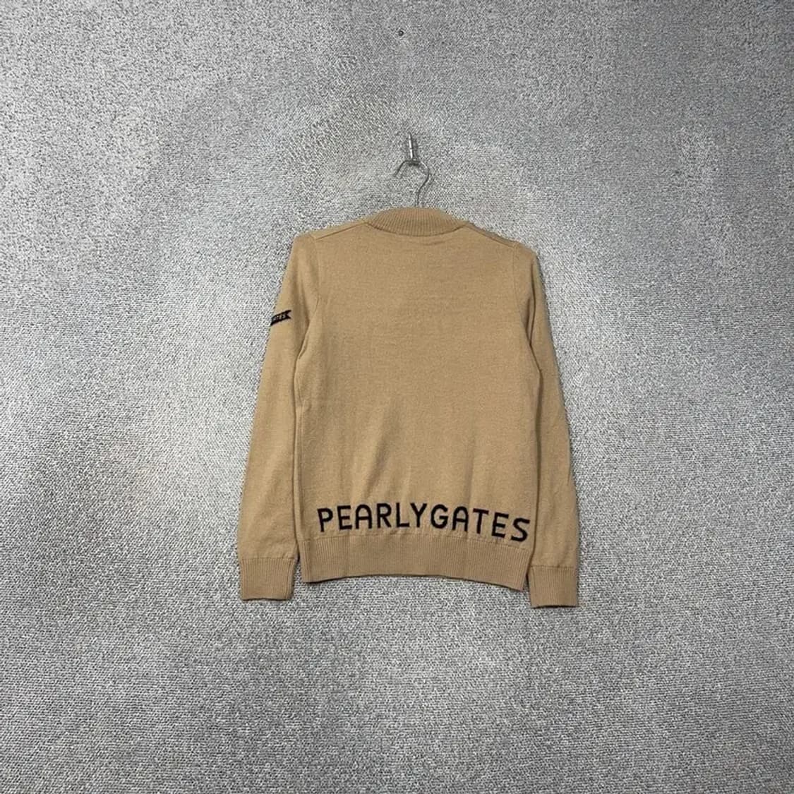 [새상품]파리게이츠 로고 베이지 여성 골프 니트 90 상품이미지2