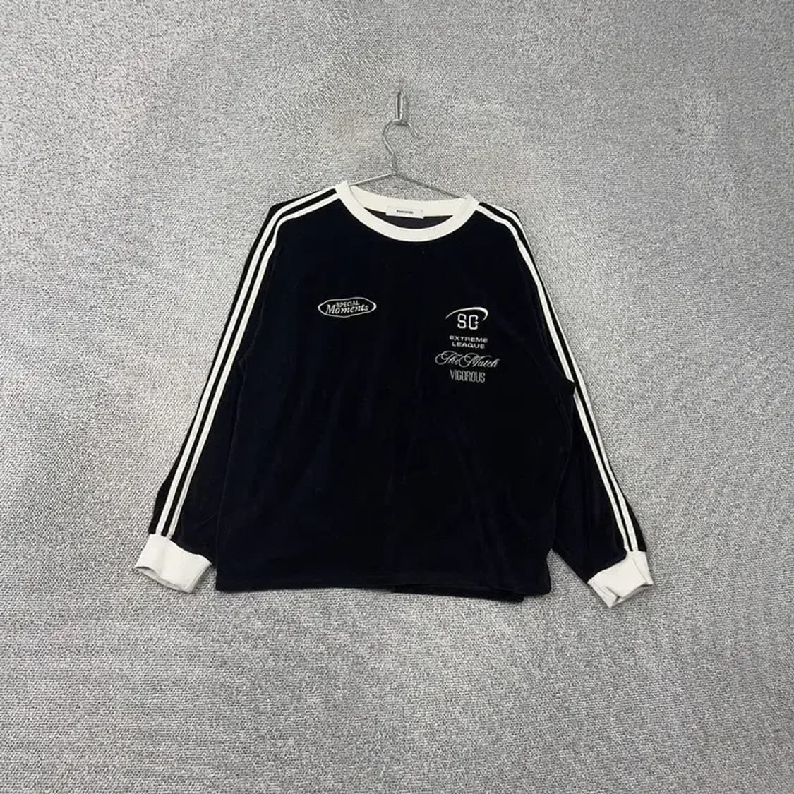 에잇세컨즈 캐주얼 블랙 맨투맨 L 상품이미지1