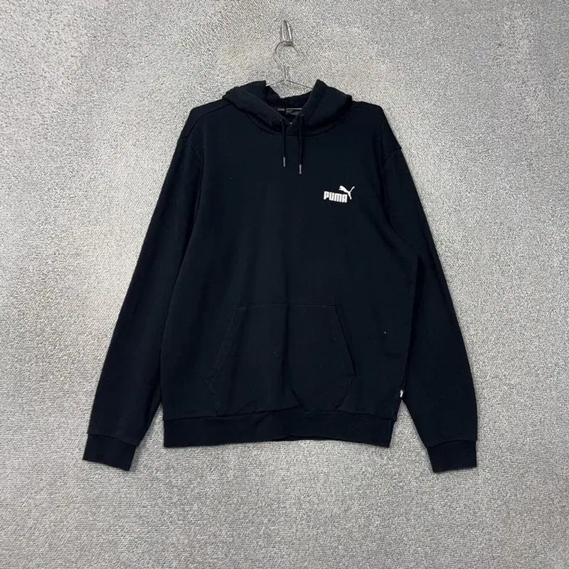 푸마 남성 로고 블랙 후드티 L 상품이미지1
