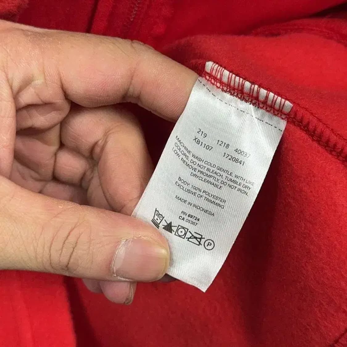 콜롬비아 등산 플리스 레드 집업 자켓 XL 상품이미지4