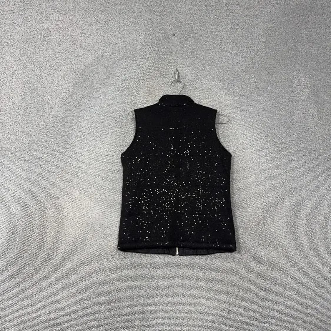 아디다스 트윙클 블랙 니트 조끼 자켓 85 상품이미지2