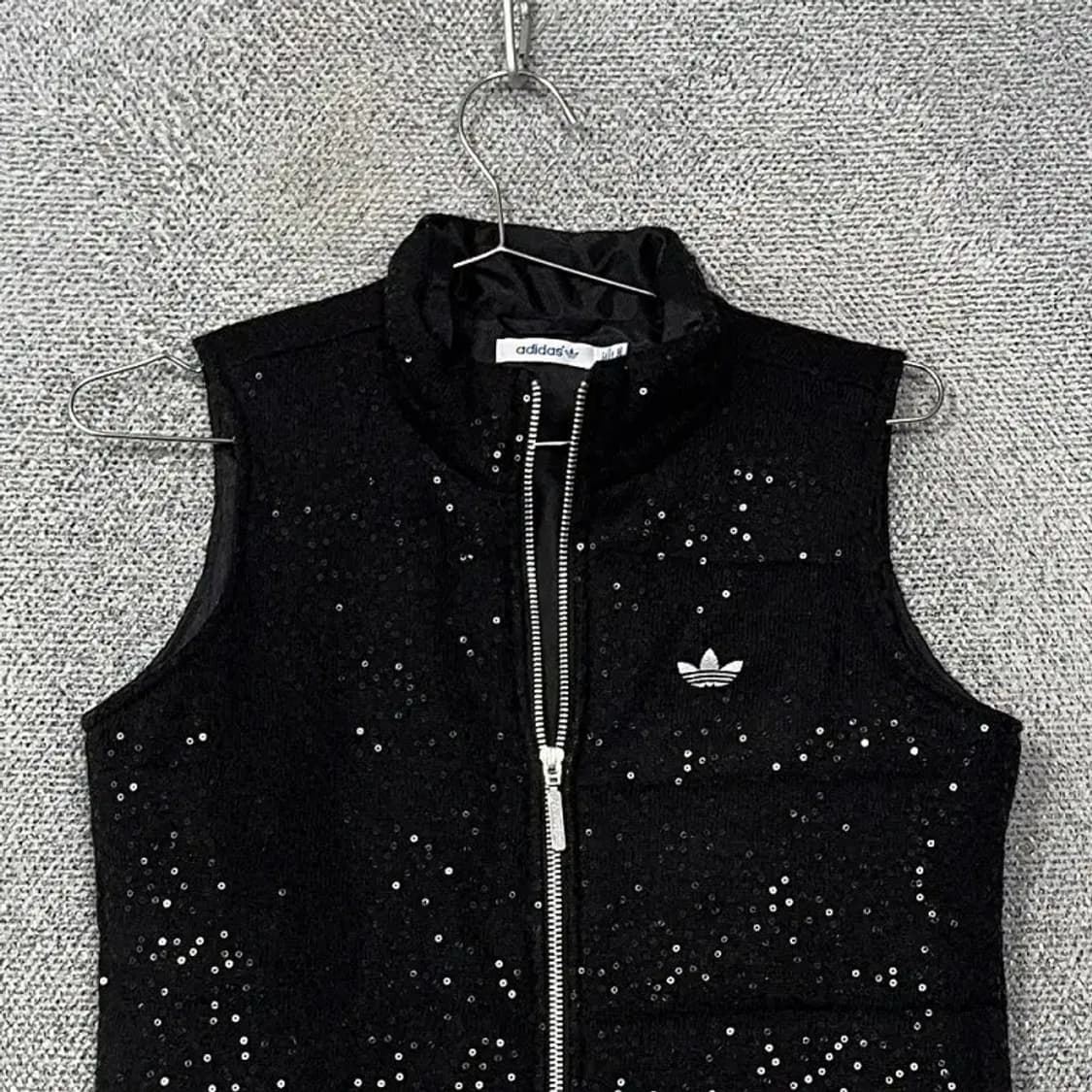 아디다스 트윙클 블랙 니트 조끼 자켓 85 상품이미지3