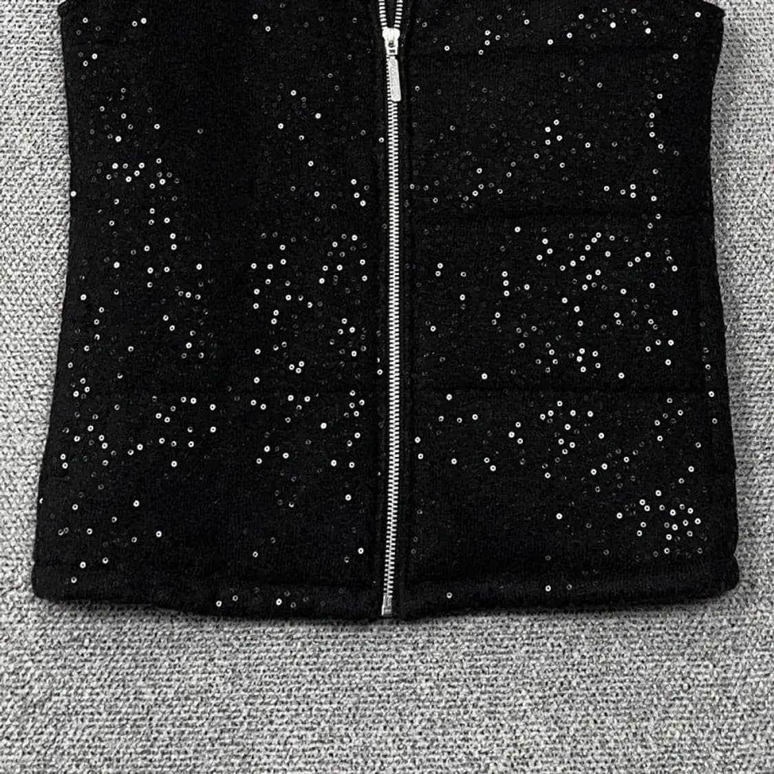 아디다스 트윙클 블랙 니트 조끼 자켓 85 상품이미지4