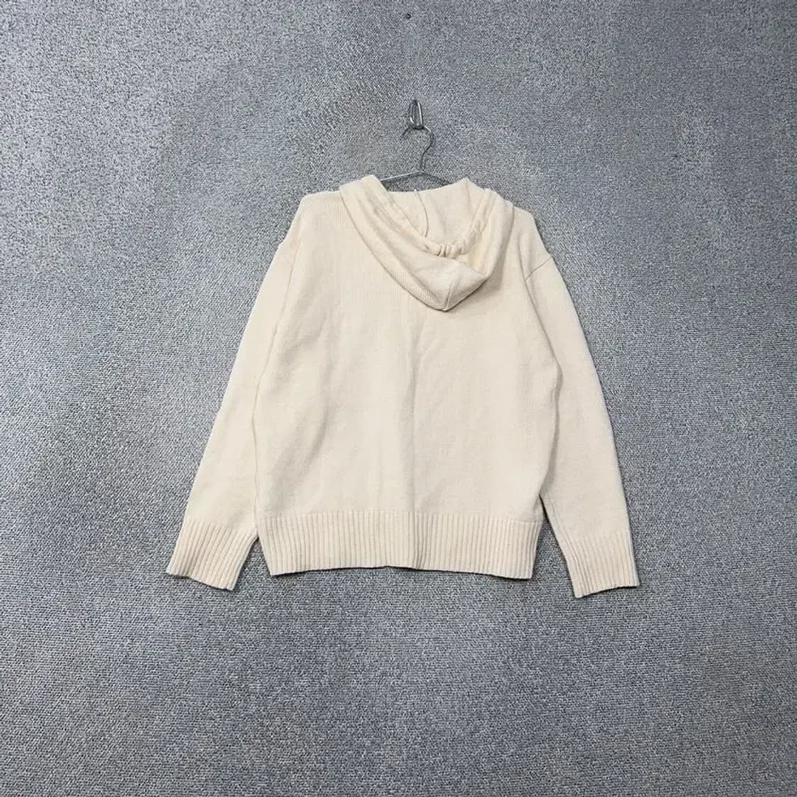 미쏘 여성 크림 니트 후드티 M 상품이미지2