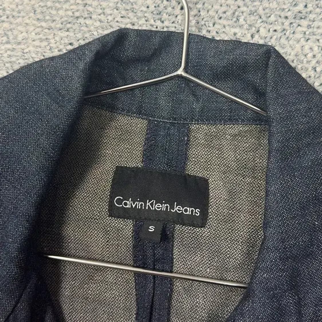 캘빈클라인 빈티지 진청 데님 집업 원피스 S 상품이미지5