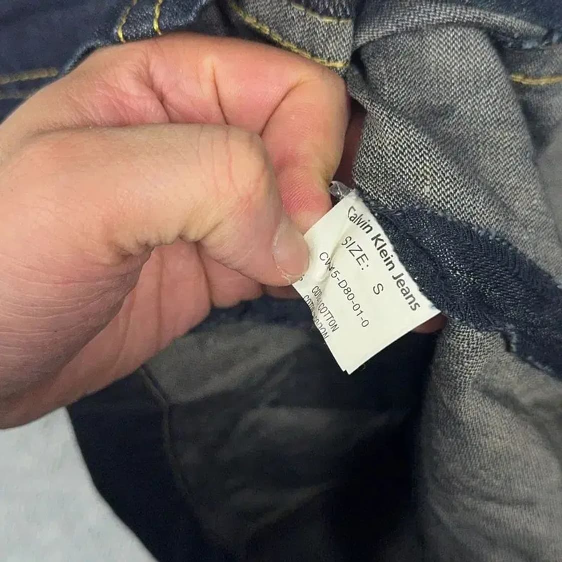 캘빈클라인 빈티지 진청 데님 집업 원피스 S 상품이미지6