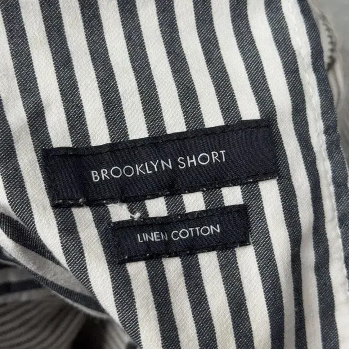 타미힐피거 스트라이프 라이트 그레이 린넨 반바지 32 상품이미지3