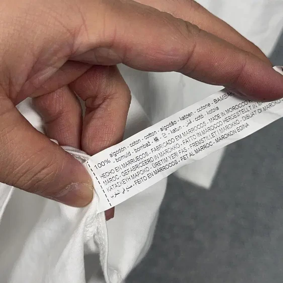 자라 화이트 숄더 캐주얼 반팔티 S 상품이미지4