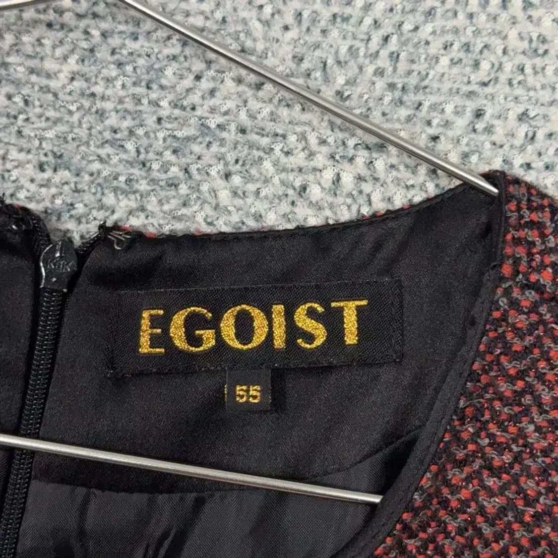 에고이스트 브라운 체크 여성 드레스 원피스 M 상품이미지5