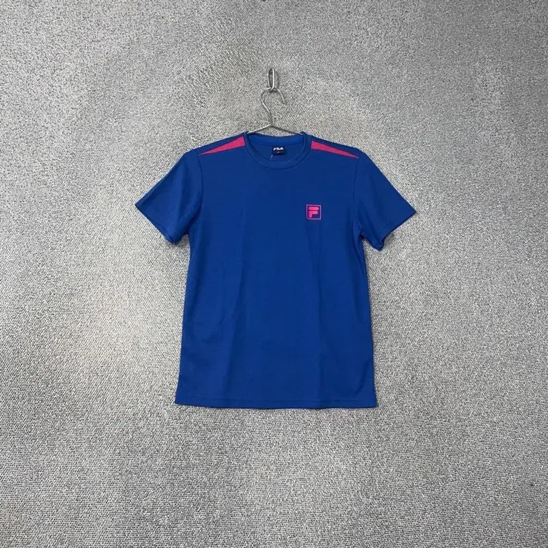 [새상품]휠라 블루 로고 기능성 운동 반팔티 85 상품이미지1