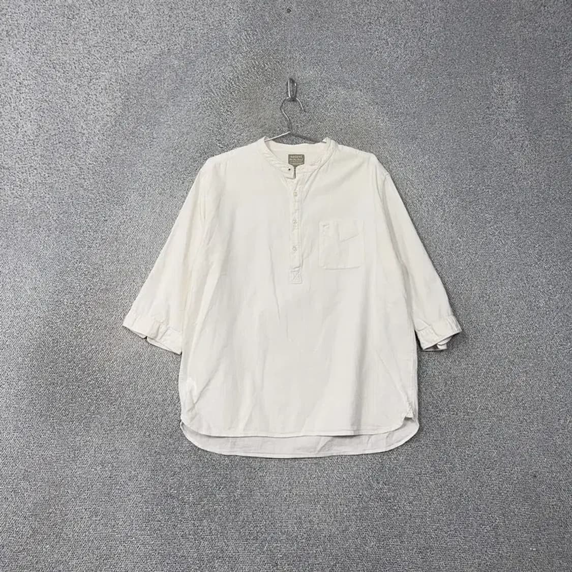 해지스 남성 빈티지 포켓 헨리넥 반팔티 110 상품이미지1