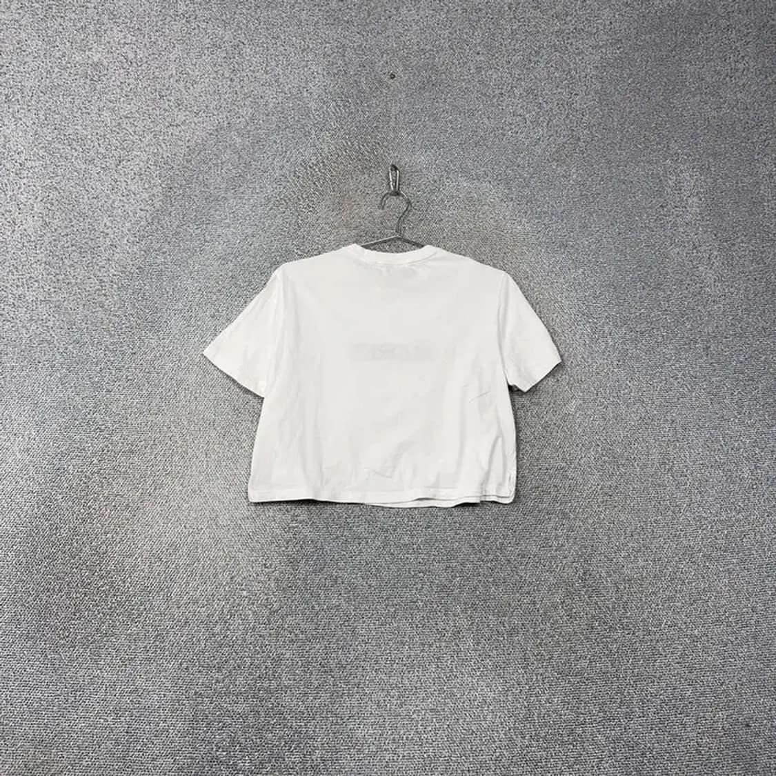 에잇세컨즈 오버핏 크롭 프린팅 화이트 반팔티 L 상품이미지2