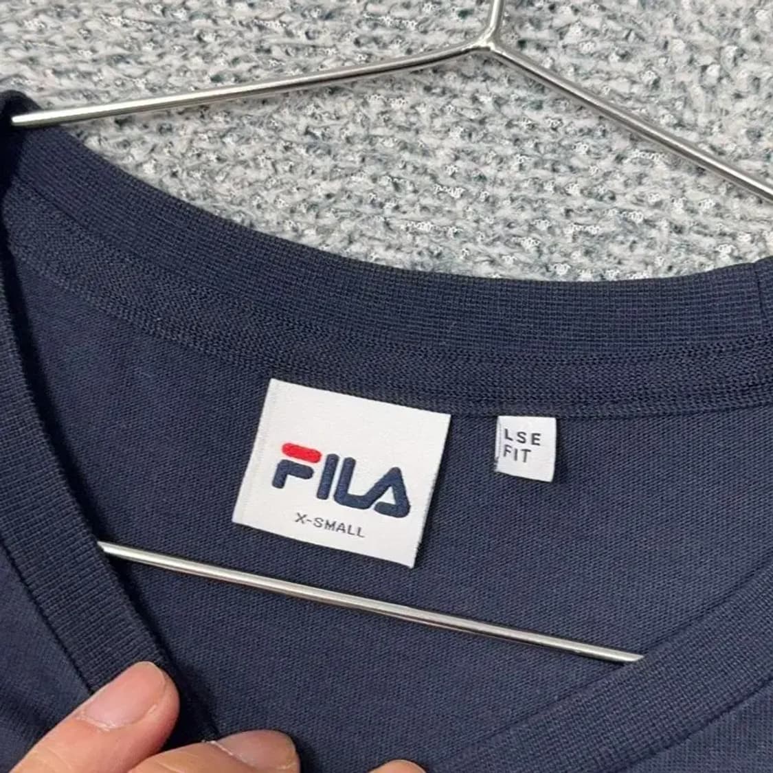 휠라 프린팅 로고 남성 반팔티 XS 상품이미지3