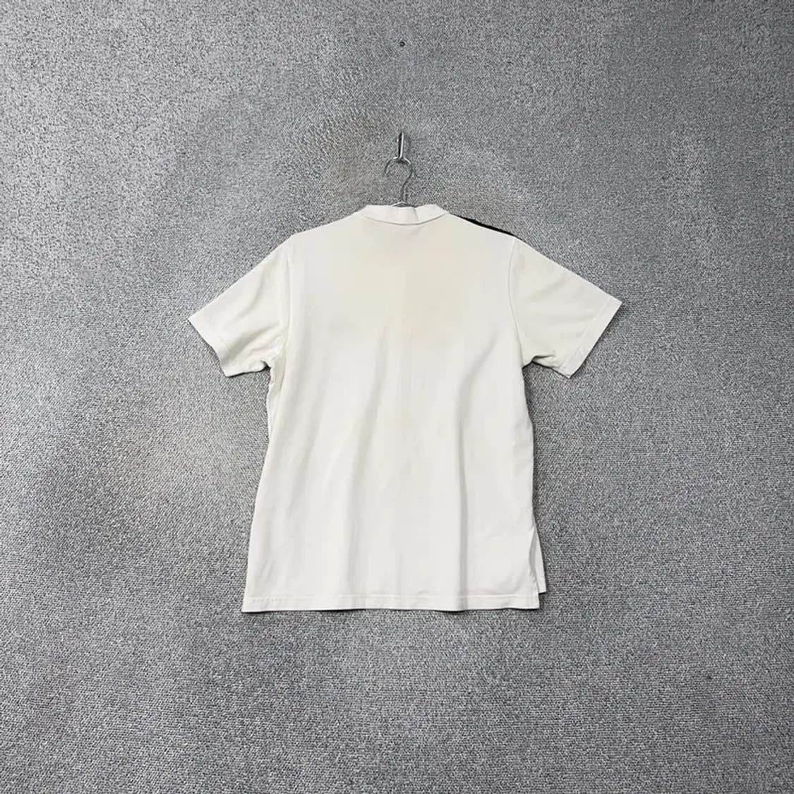 아디다스 화이트 로고 삼선 반팔 카라티 2XL 상품이미지2