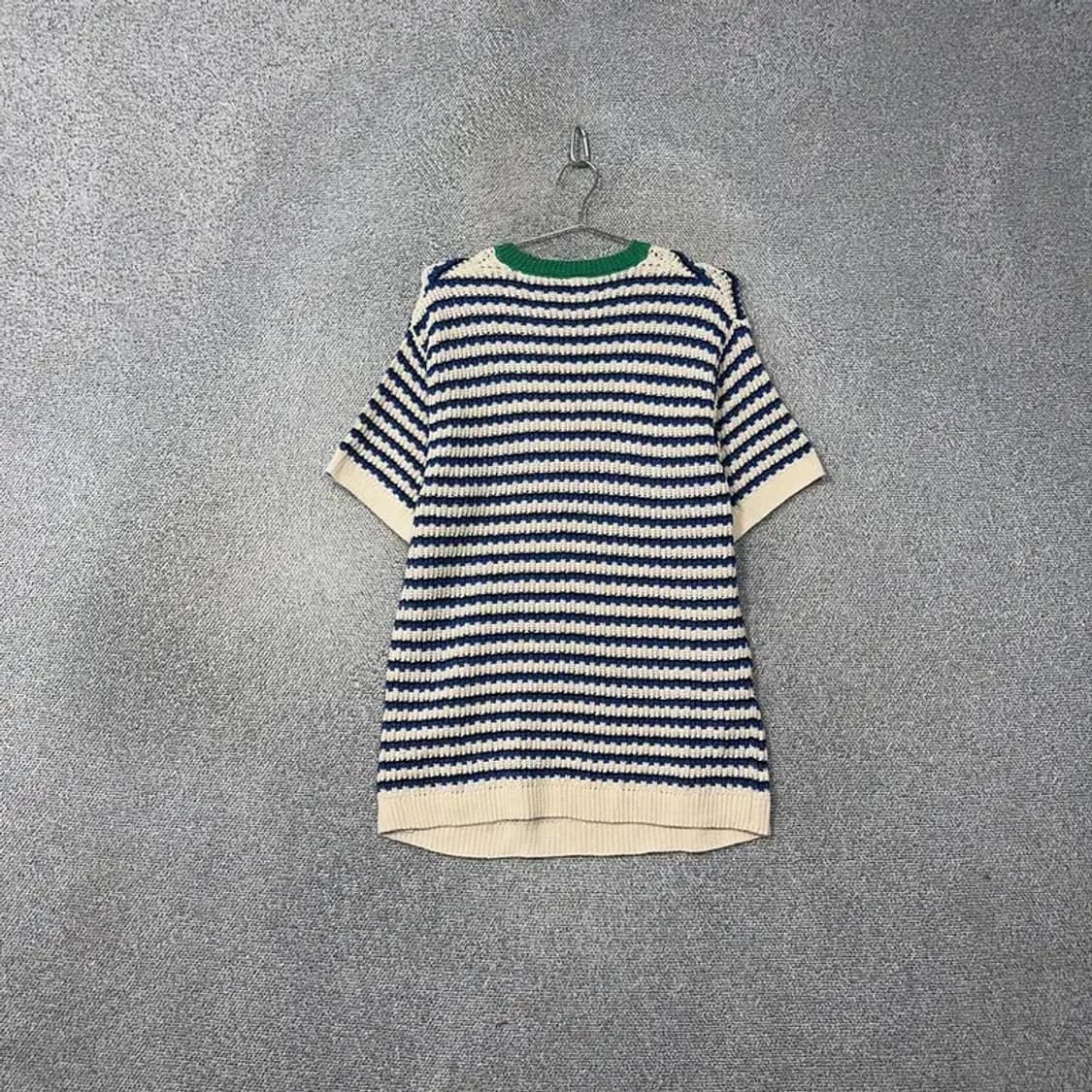 자라 스트라이프 코튼 니트 원피스 S-M 상품이미지2