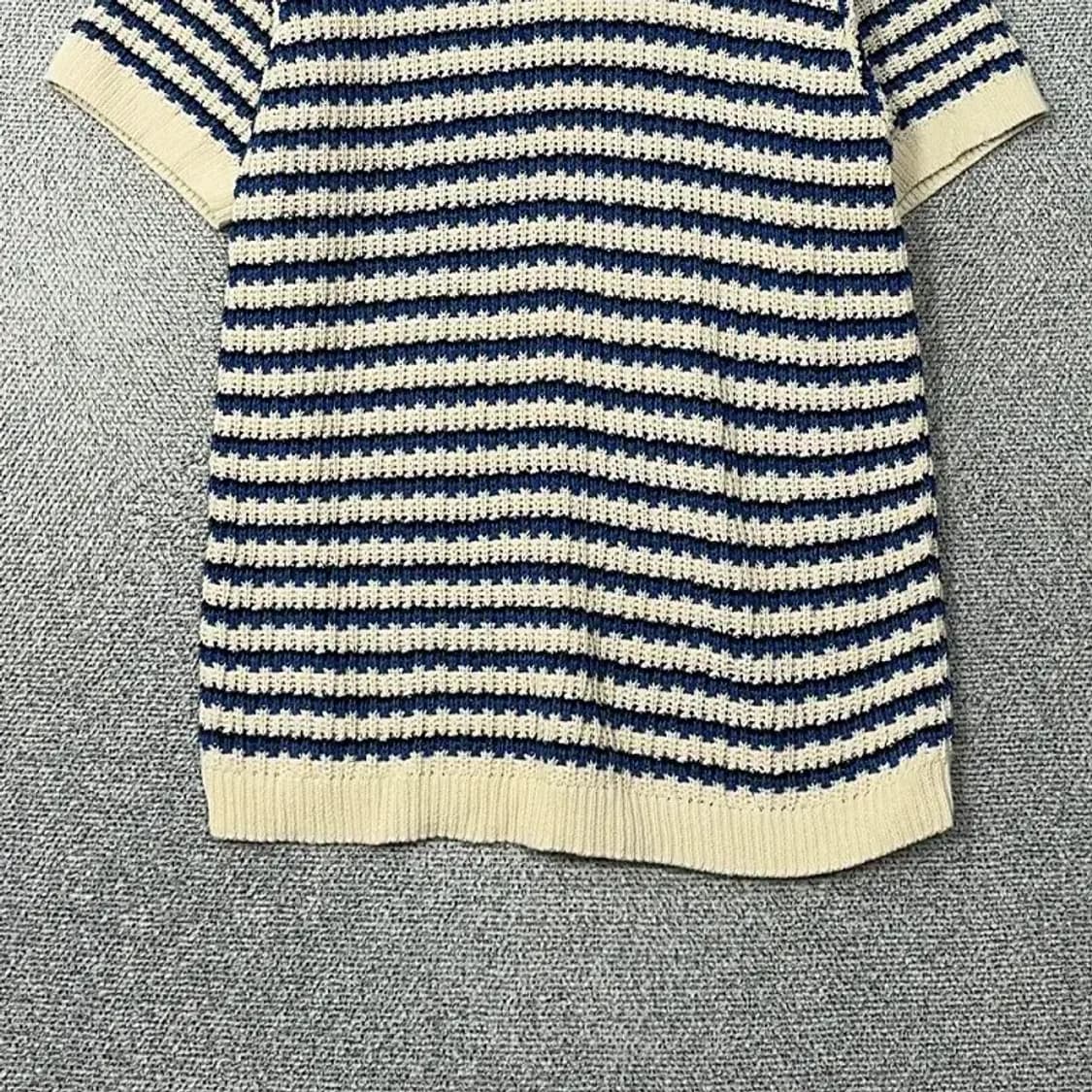 자라 스트라이프 코튼 니트 원피스 S-M 상품이미지4