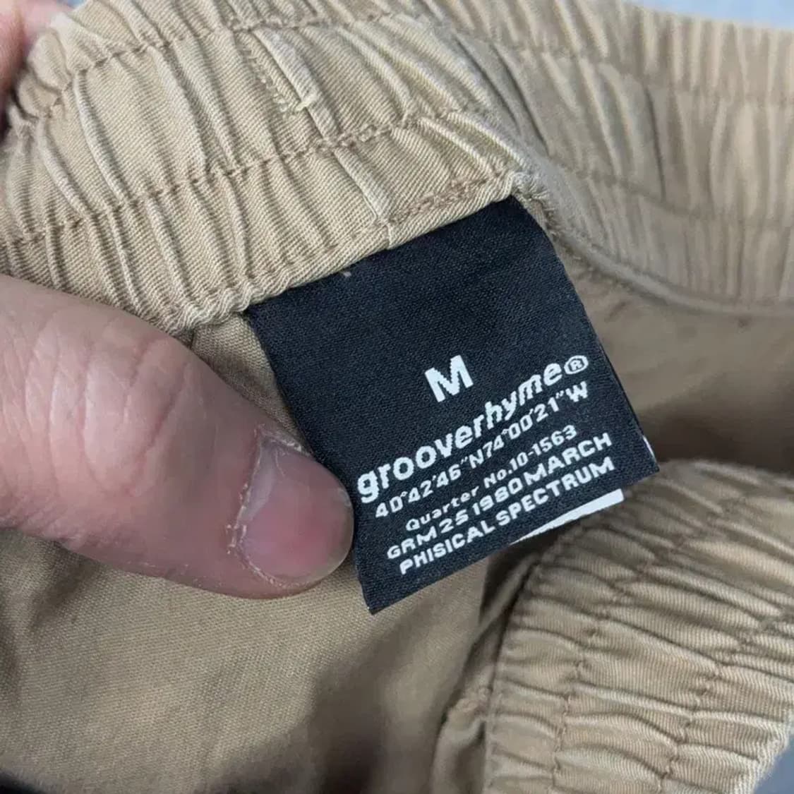 그루브라임 로고 밴딩 코튼 반바지 M 상품이미지4