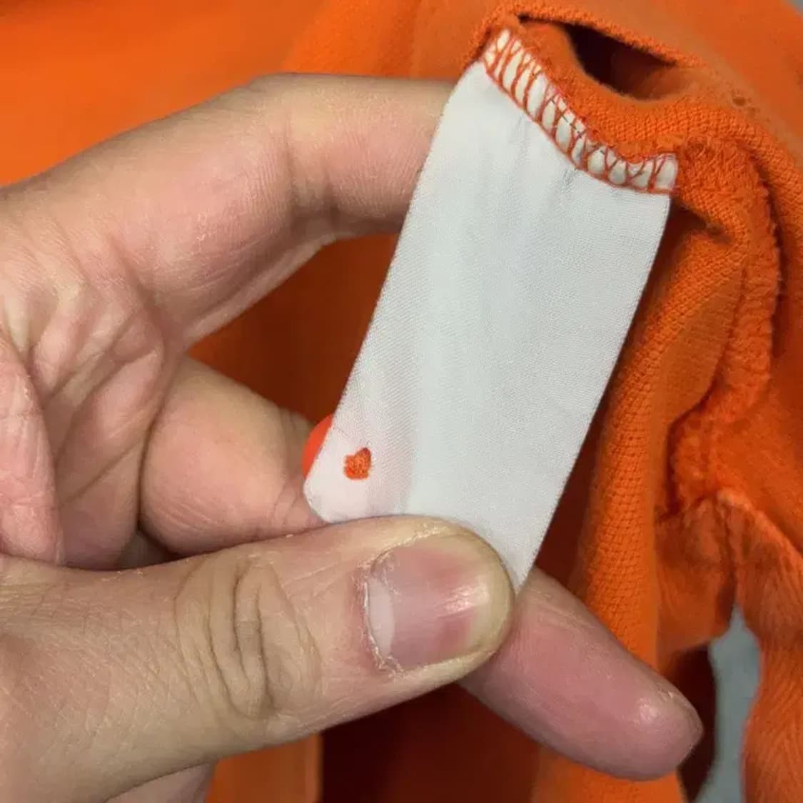 빈폴 오렌지 로고 남성 반팔 카라티 100 상품이미지5