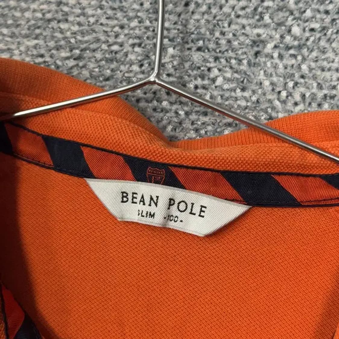 빈폴 오렌지 로고 남성 반팔 카라티 100 상품이미지6