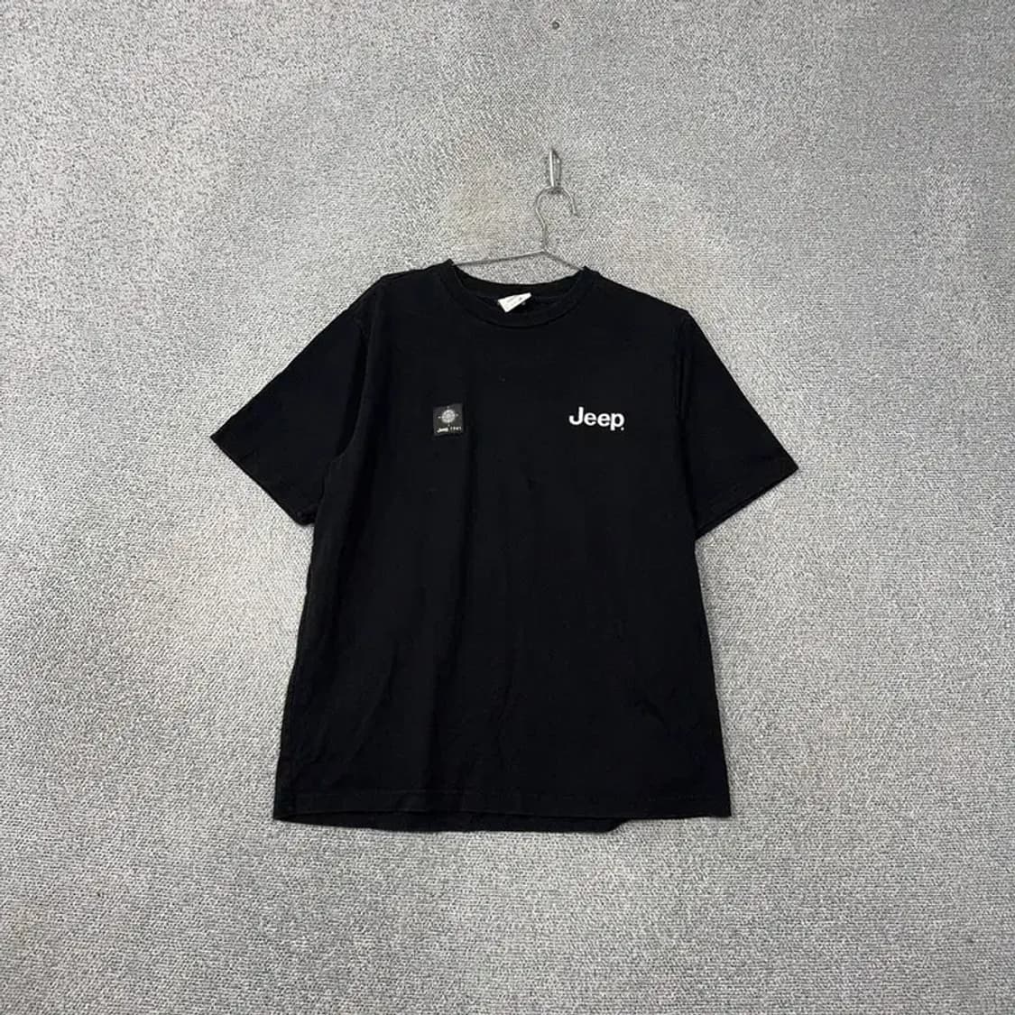 지프 블랙 로고 남성 오버핏 반팔티 XL 상품이미지1