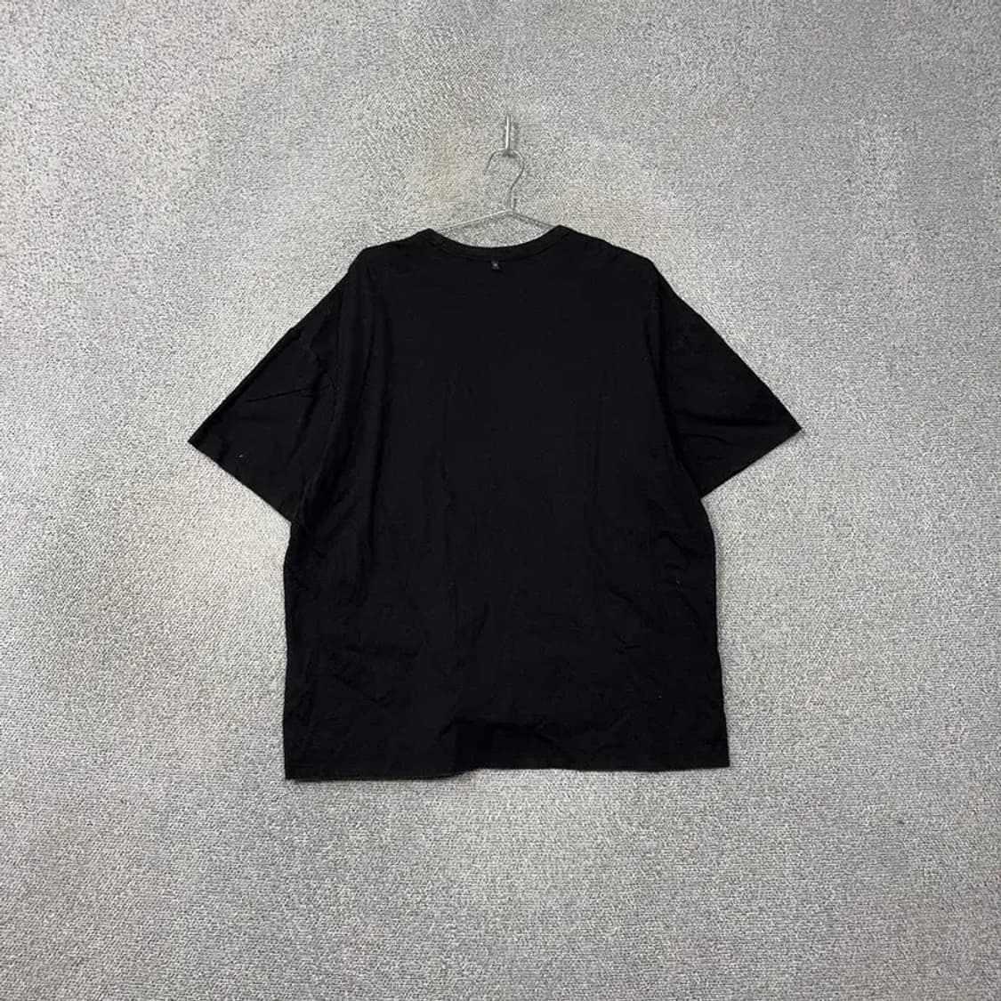 데상트 로고 오버핏 블랙 반팔티 L 상품이미지2