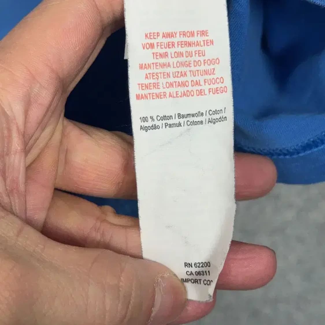 푸마 프린팅 블루 빈티지 반팔티 M 상품이미지4