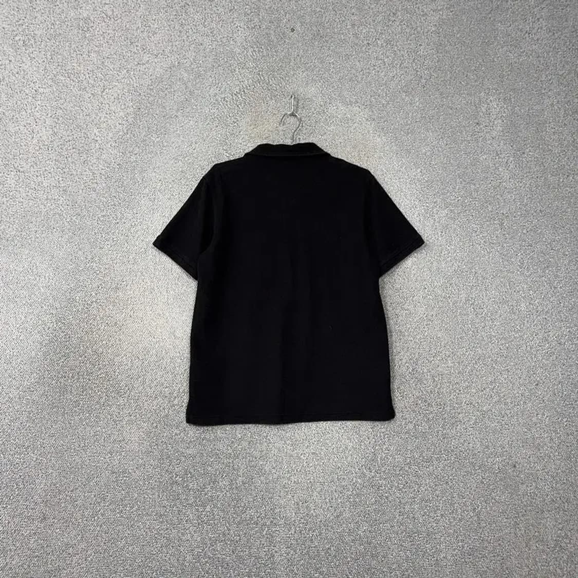 자라 블랙 무지 캐주얼 반팔 카라티 M 상품이미지2