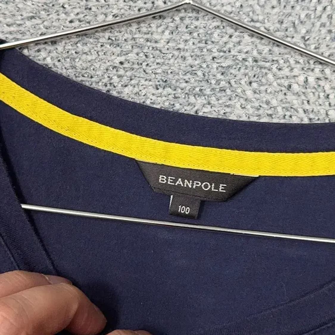 빈폴 플라워 프린팅 네이비 여성 반팔티 100 상품이미지5