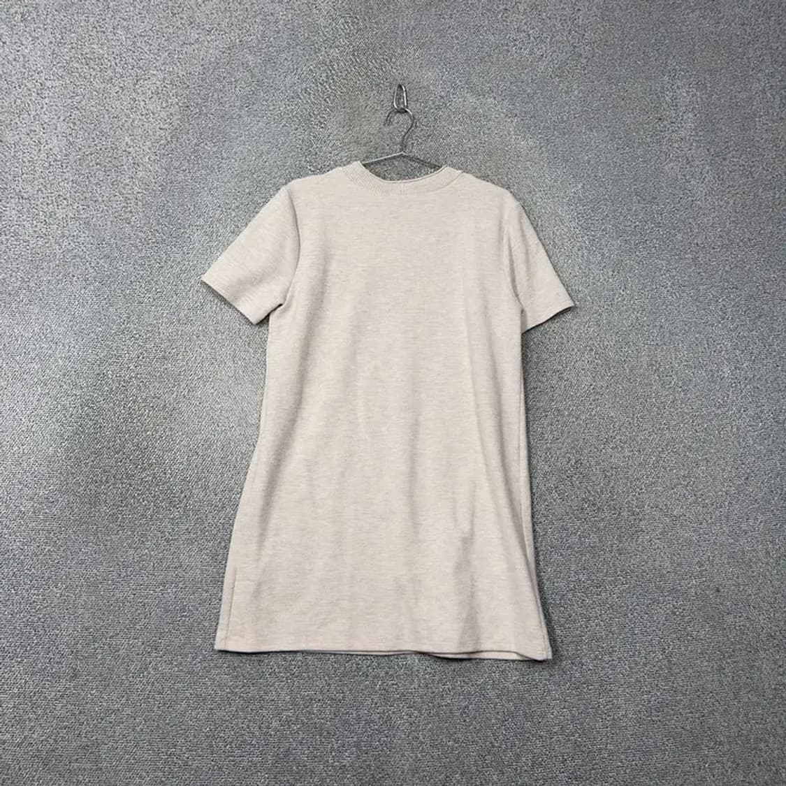 [새상품]자라 여성 연베이지 캐주얼 니트 반팔 원피스 L 상품이미지2