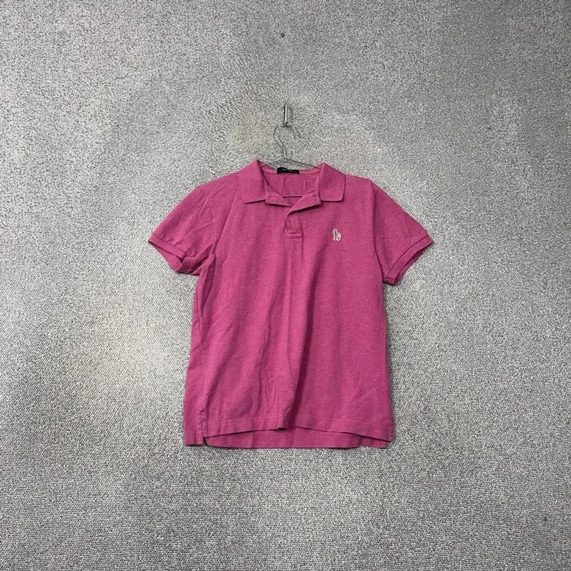 해지스 핑크 로고 남성 캐주얼 반팔 카라티 110 상품이미지1