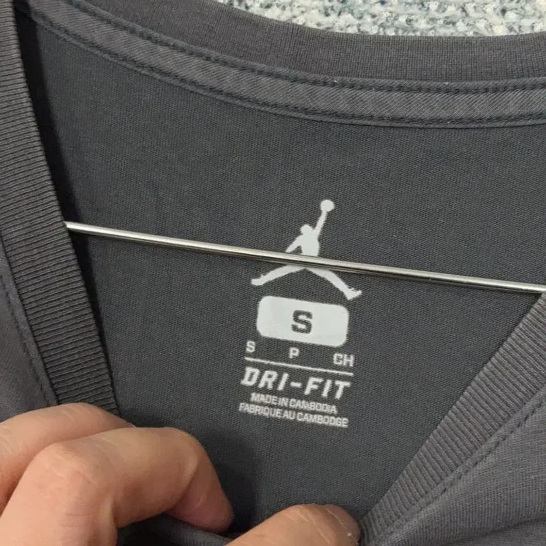 조던 프린팅 그레이 반팔티 S 상품이미지3