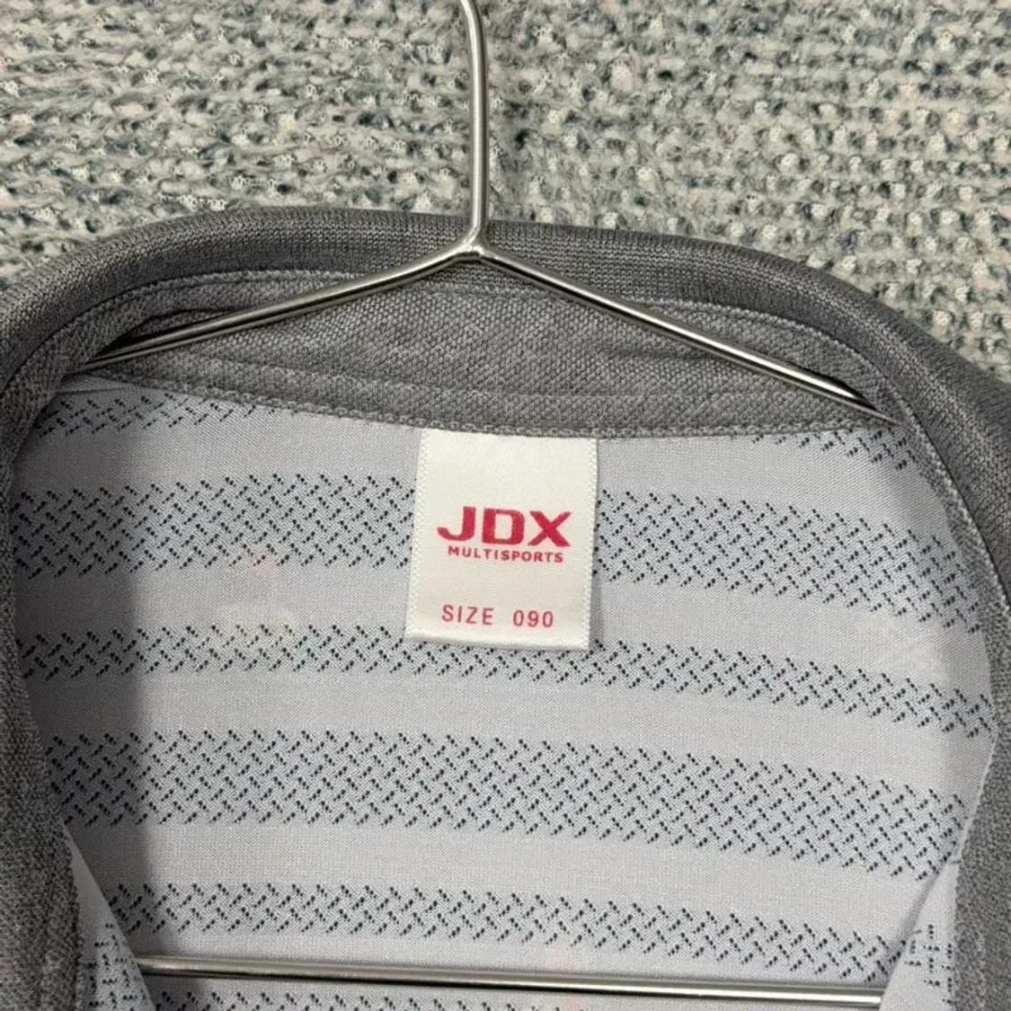 JDX 도트 여성 골프 네이비 반팔 카라티 90 상품이미지5