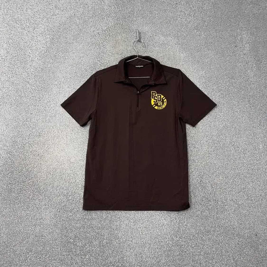 파사디 골프 브라운 남성 기능성 반팔 카라티 100 상품이미지1